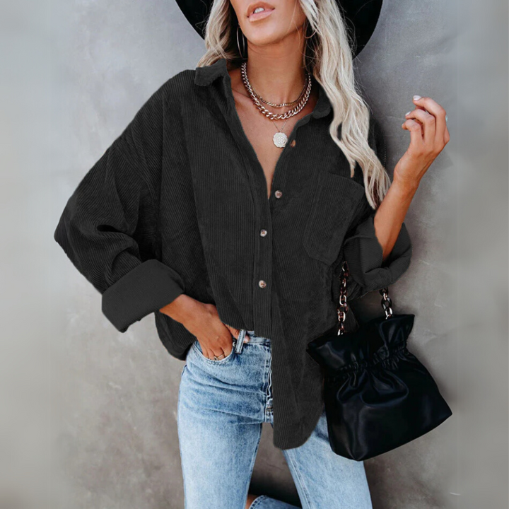 Yasmine | Veste Femme Vintage en Velours Côtelé
