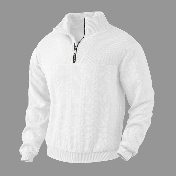 Aaron | Pull Homme Demi-Zip Confort Élégant