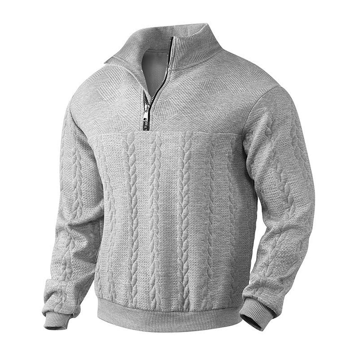 Aaron | Pull Homme Demi-Zip Confort Élégant