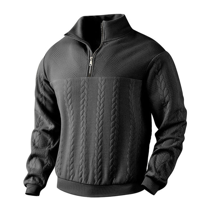 Aaron | Pull Homme Demi-Zip Confort Élégant