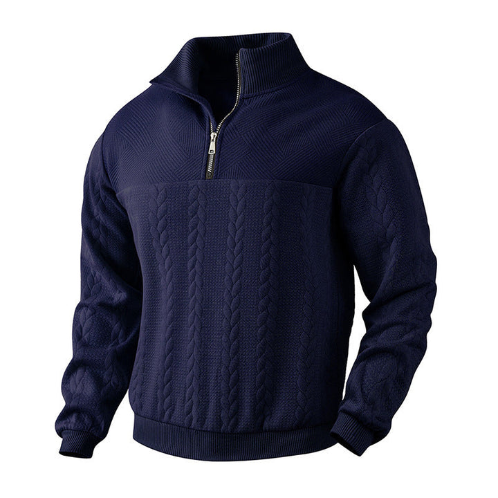 Aaron | Pull Homme Demi-Zip Confort Élégant