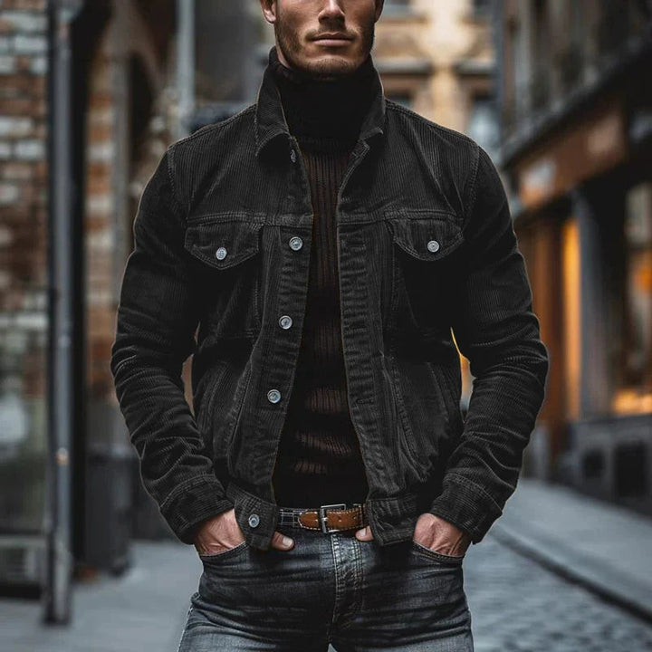 Laurent | Veste Homme en Velours Côtelé Rétro