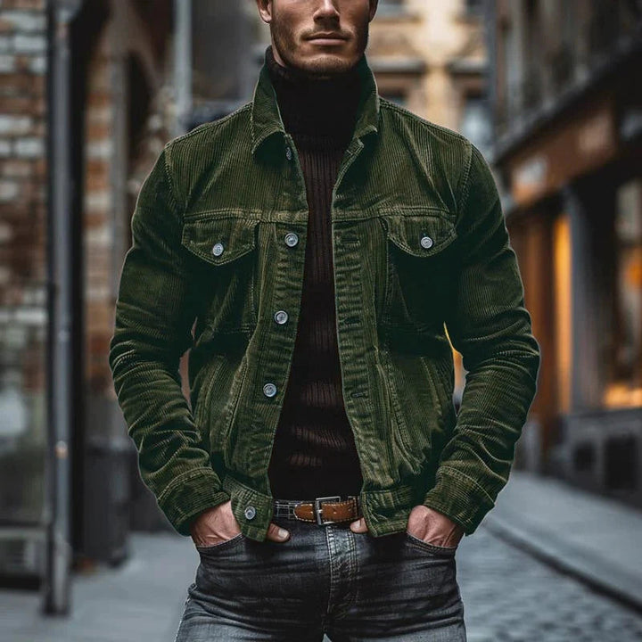 Laurent | Veste Homme en Velours Côtelé Rétro