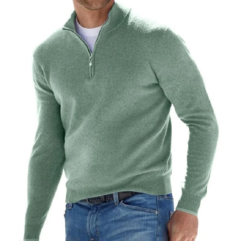 Marc | Pull Homme Demi-Zip Confort et Élégance