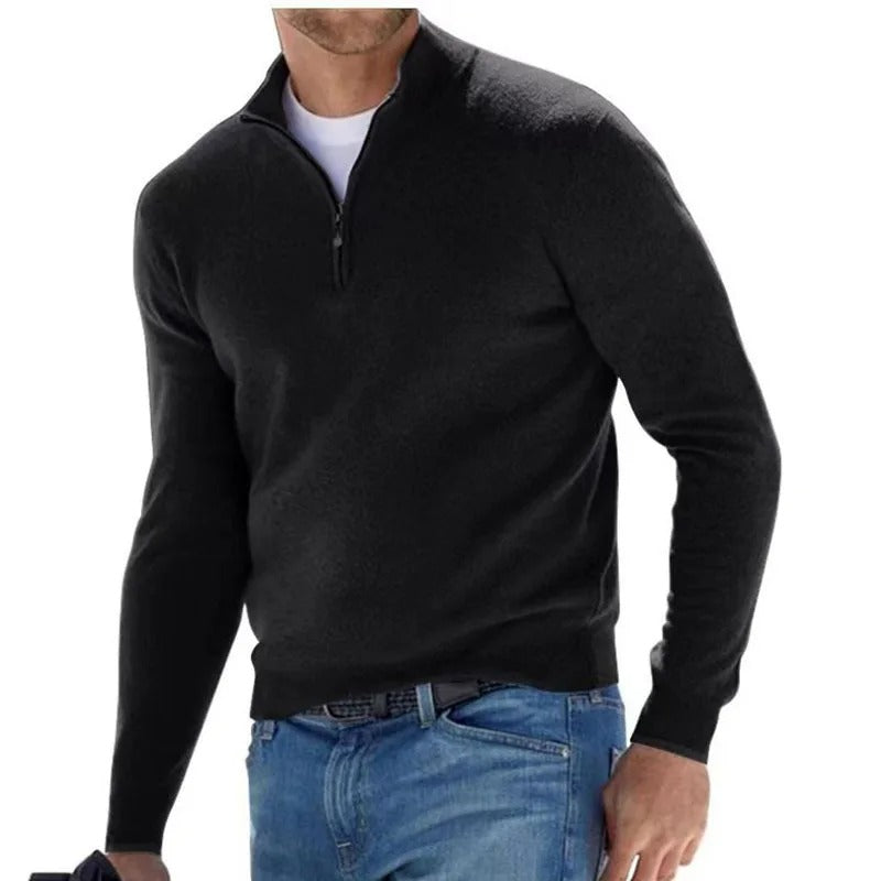 Marc | Pull Homme Demi-Zip Confort et Élégance
