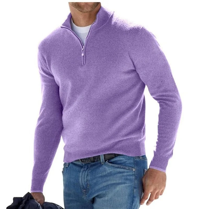 Marc | Pull Homme Demi-Zip Confort et Élégance